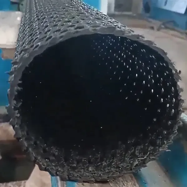 Hard permeable pipe